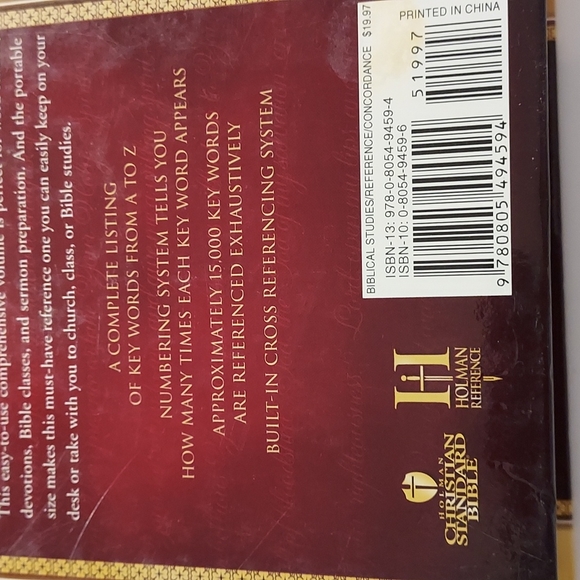 HCSB Comprehensive Concordance-Hardcover - Picture 4 of 7